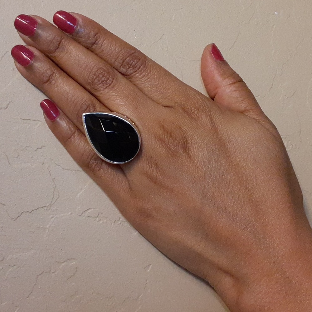 ❤SOLD❤925 Interchangeable magnetic Genuine Gemstones Ring. - Picture 4 of 17